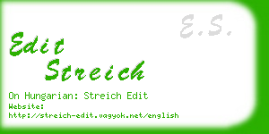 edit streich business card